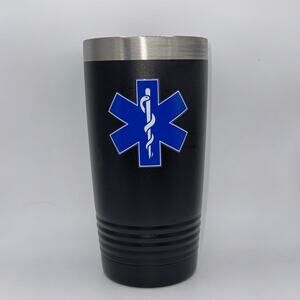 Star of Life Symbol – 20oz Black Tumbler